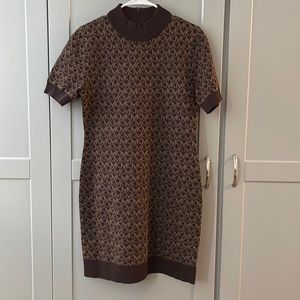 Michael Kors Logo Knit Dress